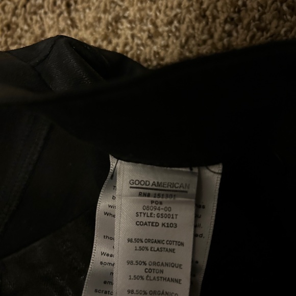 Good American, Good Straight Coated jeans, size 6 - Picture 5 of 5